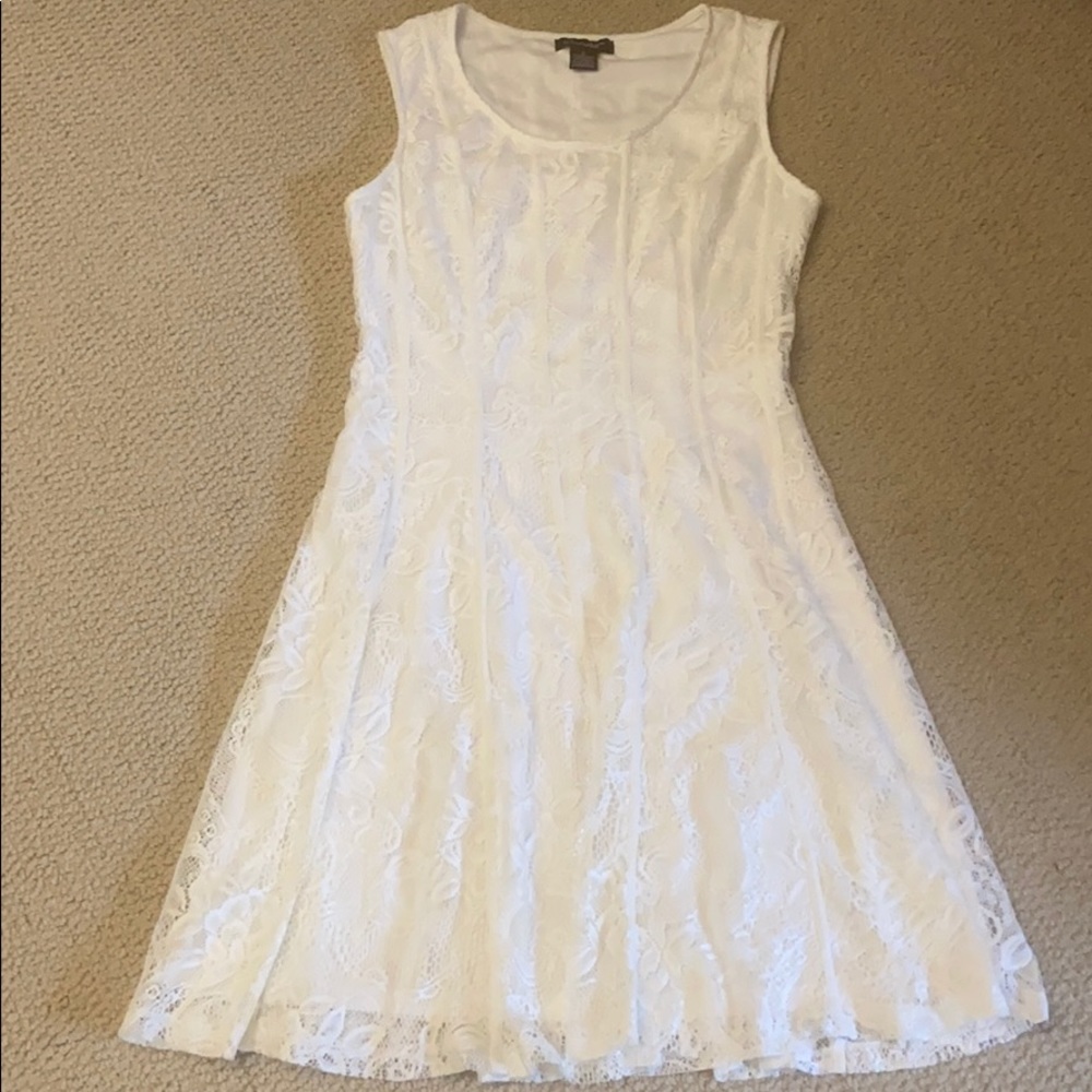 Darling Candalate White A Line Lace Dress